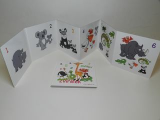 Obrázek z Leporelo počítání zvířátek 15x15cm(10) 